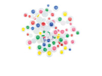 Ruchome oczka kolor źrenice 6,8,10 mm (76szt) R07 Brewis